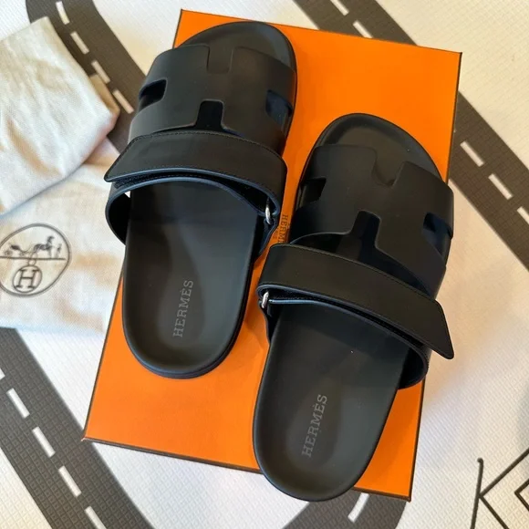 Authentic Hermes Chypre sandals 36.5. new in box